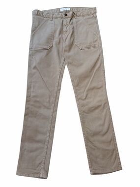 ba&sh Lady Pants Khaki Straight-Leg Pants
